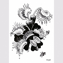 Day 6 - drooling, inktober 2018