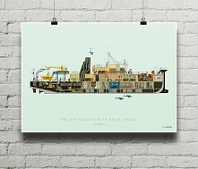 Life Aquatic - The Belafonte - plakat 50x70 cm