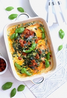 Kurczak zapiekany ze szpina...