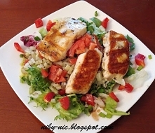 Sałatkowo: z grillowanym serem halloumi