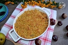 Jesienne crumble pod jaglaną kruszonką.