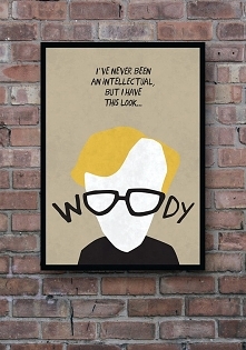 Woody Allen - plakat giclee print