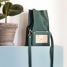 Boxy Bag / Dark Green - dwuczęściowa torebka