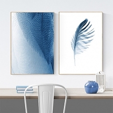 zestaw PLAKATÓW FEATHER I BLUE WINGS 50x70 cm