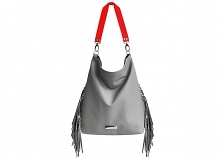 Skórzany worek z frędzlami_modeMania