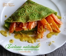 Nalesniki z czosnkiem niedzwiedzim i marchewka, Bärlauch-Crepes