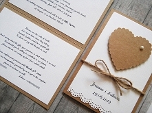 Zaproszenie ślubne rustykalne