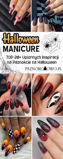 Halloween Manicure: TOP 20+ Upiornych Inspiracji na Paznokcie na Halloween