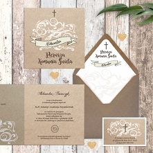 Zaproszenie komunijne Ekologiczne personalizowane
Piękne zaproszenie w stylu eko doskonale wpisuje się w najnowsze trendy komunijne!