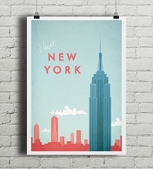 Nowy Jork - vintage plakat A2