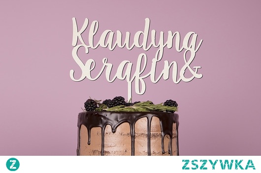 Toper Topper na tort Fantazja z imionami