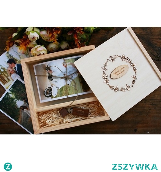 Pudełko na zdjęcia + pendrive - PERSONALIZACJA