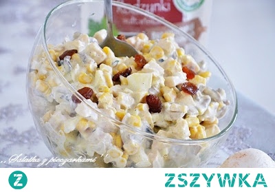 Sałatka z pieczarkami