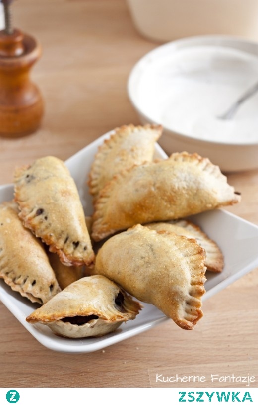 Pieczone pierogi z grzybami