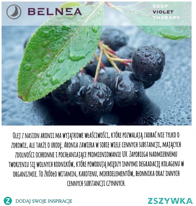 DEEP VIOLET THERAPY- sekret intensywnej rewitalizacji i regeneracji z mocą oleju z nasion aroniii