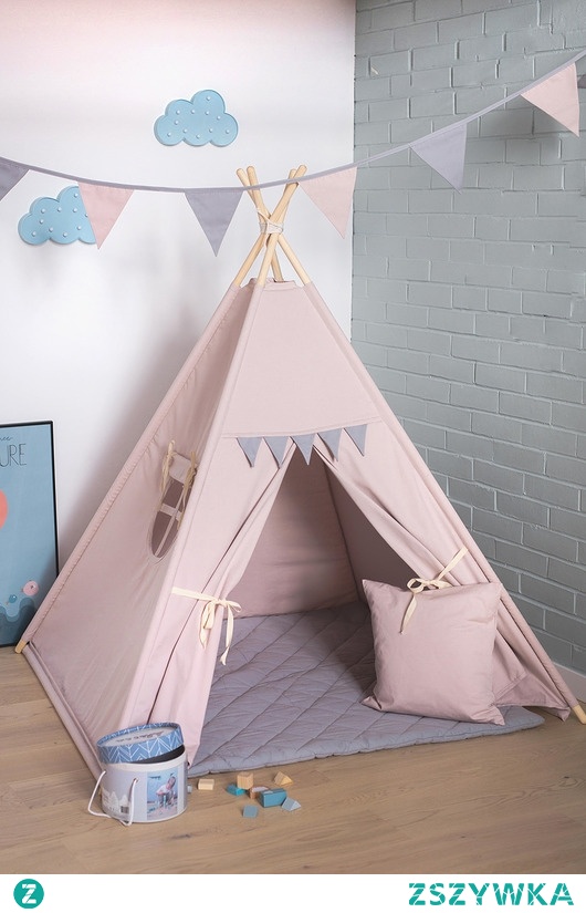 brudny róż - namiot tipi