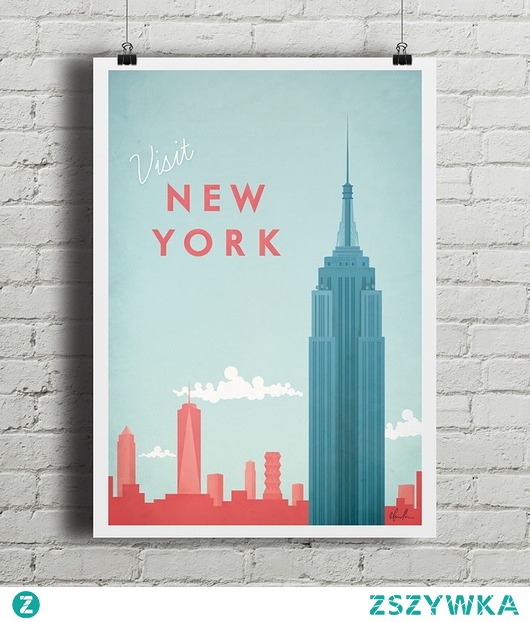 Nowy Jork - vintage plakat A2