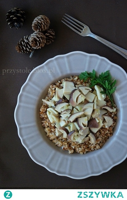 kaszotto z borowikami