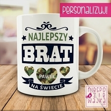 Kubek "Najlepszy Brat [imię] na świecie"