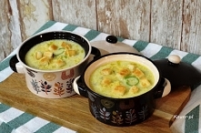 Zupa porowa z serkiem topio...