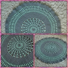 Dywanik że sznurka, szydełko