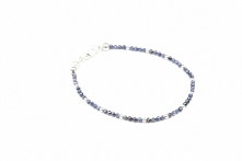 Bransoletka srebrna próby 925 z szafirami