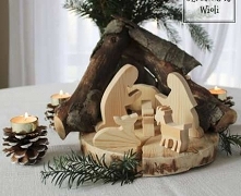 Świąteczna stajenka wykonan...