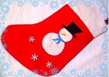 skarpeta z bałwankiem