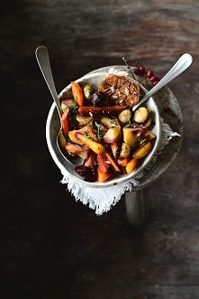 Pieczone warzywa w słodkim sosie balsamicznym