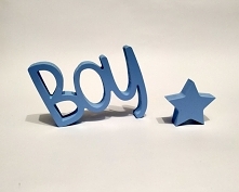 Drewniany napis 3D Boy idealna ozdoba pokoju małego chłopca ;)- 22 zł