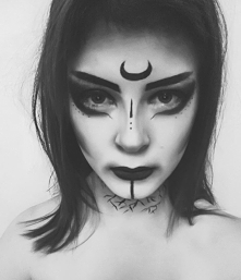 Makijaż, który wykonałam w Halloween.