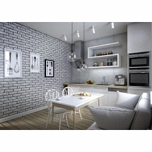 Białe cegły Credo / Hendo doskonale sprawdzają się w kuchni jak i salonie czy biurze. Panele ścienne w białą cegłę, doskonale imitują to wykończenie. Są one gładkie, a jednak pa...