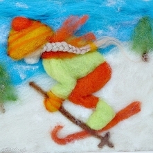 Dziewczynka szusująca na na...