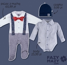 pajacyki, śpioszki, bodziaki <3 przepiękne ubranka niemowlęce od Polskich producentów, znajdziecie w sklepie fazymazy!