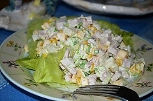 Sałatka hawajska z porem