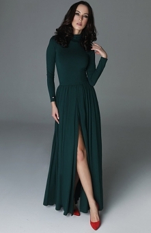 Madnezz Storm sukienka butelkowa zieleń Rewelacyjna długa sukienka, w której każda kobieta będzie zachwycać, wykonana została z jednolitej, najwyższej jakości bawełny, góra suki...