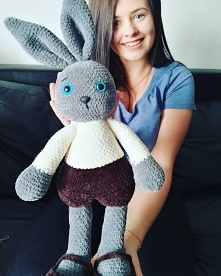 Jak ja uwielbiam tego dużego królika! A Wam jak się podoba? :) Zapraszam na mój Instagram oraz Facebooka nessing_handmade