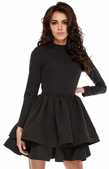 Ooh lala sukienka rozkloszowana czarna Wieczorowa sukienka będzie idealna na wyjątkowe okazje, klasyczna kolorystyka sukienki jest zawsze modna i świetnie wygląda przy każdej ka...