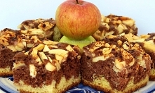 CIASTO WANILIOWO KAKAOWE Z JABŁKAMI