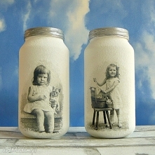 Dekoracja. Ręcznie malowane słoiczki .