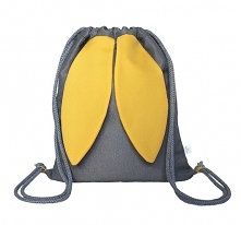 Plecak worek USZY KRÓLIKA (ŻÓŁTY)