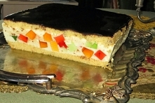 Ciasto "Kostka Rubika" z galaretkami