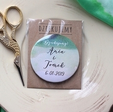 Magnes zielona akwarela 20s...