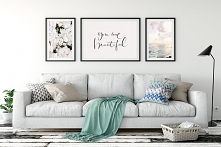 Zestaw trzech plakatów w stylu skandynawskim