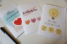 Kartki miłosne do druku + ZDRAPKA DIY :)
Wystarczą tylko farba akrylowa, płyn do naczyń, świeczka lub taśma klejąca i zdrapka-niespodzianka gotowa ;)