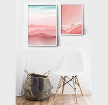 Zestaw plakatów pastelowy świat