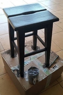 jak odnowić stary taboret