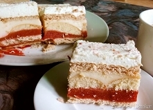 Ciasto bez pieczenia ,,3 smaki'' duże opakowanie herbatników 350 g pół opakowania okrągłych biszkoptów 150 g truskawki: ok. 80 dag świeżych lub mrożonych truskawek 2 g...