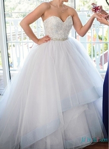 Kochanie dekolt biały organza #ballgown #weddingdress
Model: H0739 (wysyłka gratis na cały świat)