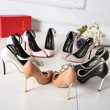 Proste / Simple Rumieniąc Różowy Biuro Czółenka 2019 Z Paskiem 12 cm Szpilki Szpiczaste Czółenka